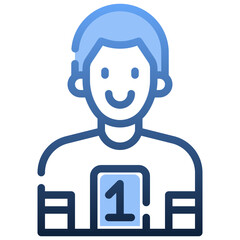 SOCCER PLAYER Gradient icon,linear,outline,graphic,illustration