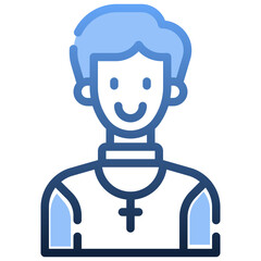 PASTOR Gradient icon,linear,outline,graphic,illustration
