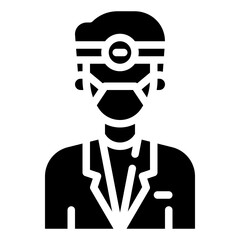 DENTIST glyph icon,linear,outline,graphic,illustration