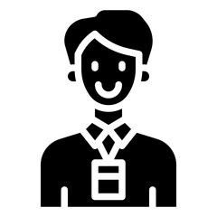 ACCOUNTANT glyph icon,linear,outline,graphic,illustration