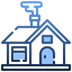 CHIMNEY Gradient icon,linear,outline,graphic,illustration