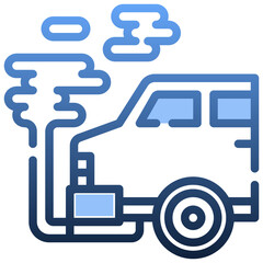 CAR SMOKE Gradient icon,linear,outline,graphic,illustration