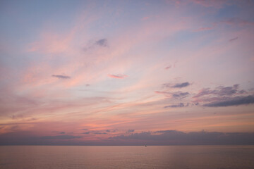 Pastel sunset over Clearwater Beach