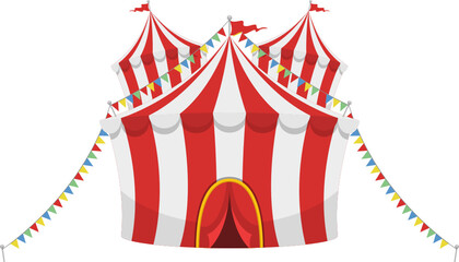 Circus element clipart design illustration