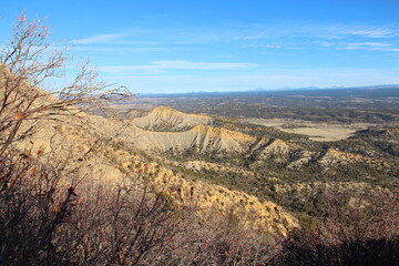 Landscape view from Mesa Verde National Park, Colorado