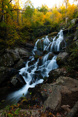 Waterfall in North Carolina forest