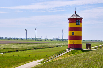 Pilsumer leuchtturm in Ostfriesland