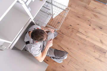 Installation of Pull Out Drawer Basket