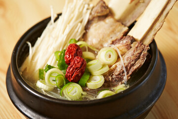 Short Rib Soup in a Hot Pot 
