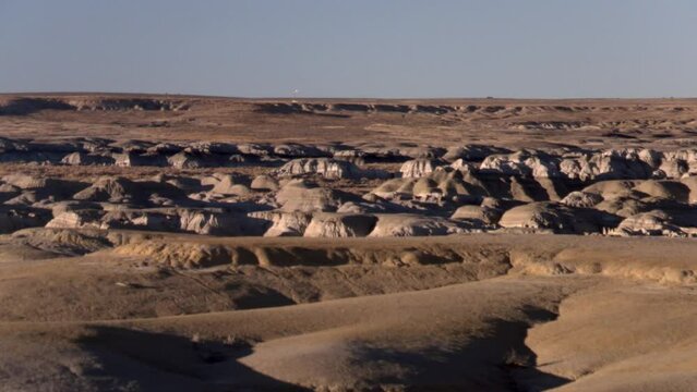 Creviced Mounds, Desert Landscape In Study Area Of Ah Shi Sle Pah Wilderness, New Mexico