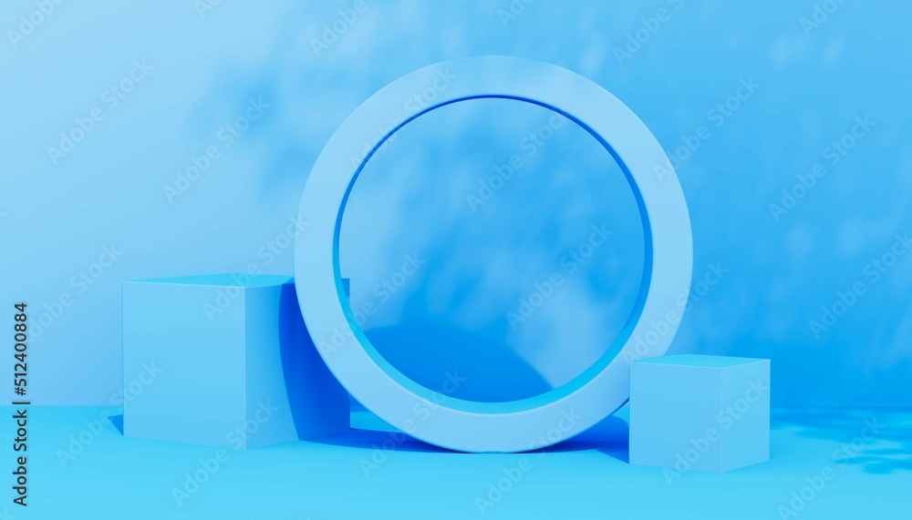 Poster abstract background of 3d shapes. suitable for presentation. 3d rendering