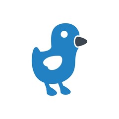 Chicken baby icon 