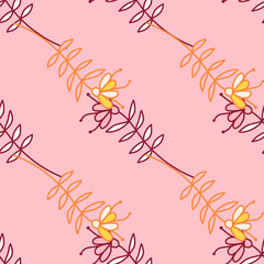 Simple small flower seamless pattern. Cute floral wallpaper.