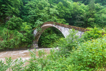 Firtina Stream view in Rize Province of Turkey