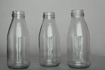 empty glass bottles