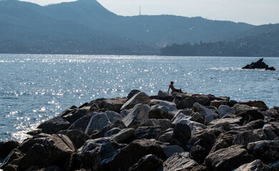 Tramonto sul Tigullio