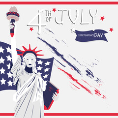 Design 4th of July independence day