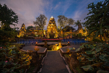 Stage of Barong dance in Ubud, Bali, Indonesia