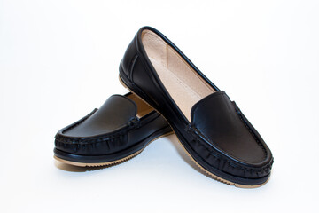 women's. Rounded Leather Moccasins
