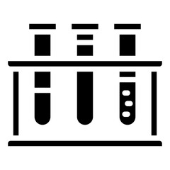 TEST TUBES glyph icon,linear,outline,graphic,illustration