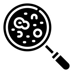 MAGNIFYING GLASS glyph icon,linear,outline,graphic,illustration