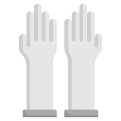 GLOVES flat icon,linear,outline,graphic,illustration