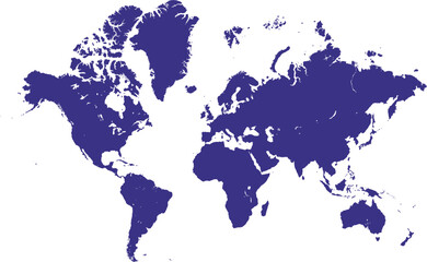 Fototapeta na wymiar Blue earth world map design