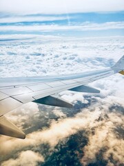 view from airplane window