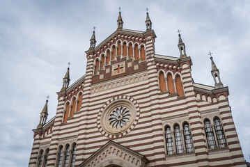 Fototapeta na wymiar Facade of Piazzola sul Brenta Dome, Padua, Veneto, Italy, Europe