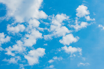 Naklejka na ściany i meble blue sky with clouds.clouds in the sky for wallpaper postcard banner background