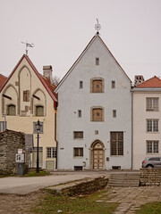 Medieval houses in the city of Tallinn, Estonia