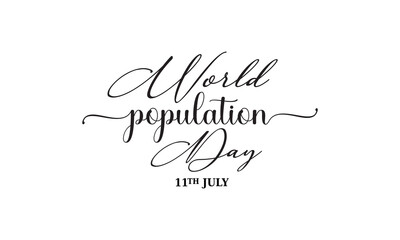 World population day. July 11. Vector illustration,banner,greeting card or poster of world population day.