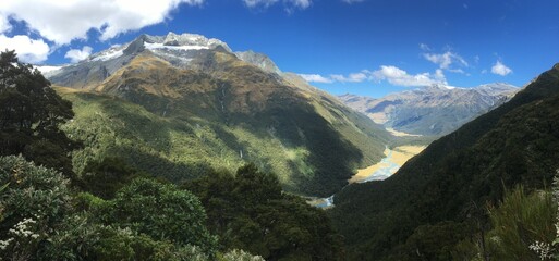 panorama of the mountains