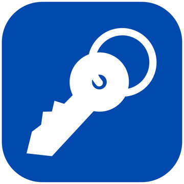 Hotel Key Keychain Security Icon