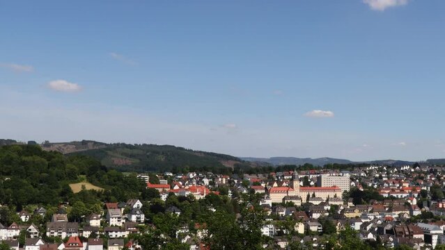 arnsberg city in germany 30fps 4k video