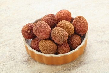 Sweet juice lychee tropical fruit