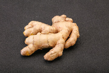 Natural organic raw ginger root