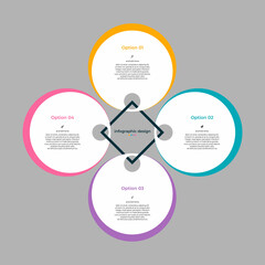 Fototapeta premium steps timeline infographic template design