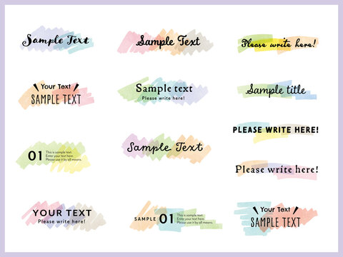 水彩マーカーのフレーム