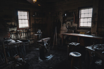 Old antique workshop