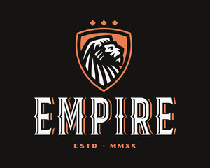 Lion modern logo, emblem design editable for your business. Leo vector illustration.