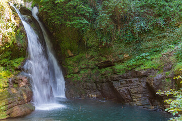 Fototapeta na wymiar Molise, the waterfalls of Carpinone