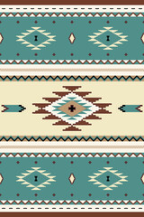 Ethic, tribal seamless pattern. South western rug design. Mexican blanket vector seamless pattern. Native Indian ornament.