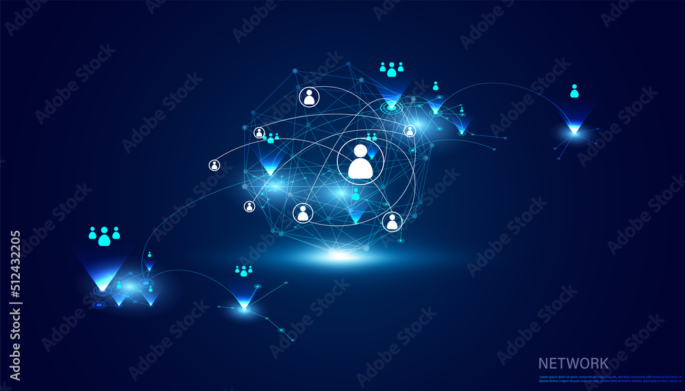 Poster abstract technology communication borderless internet 5g internet of things communication between pe