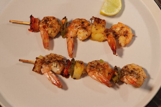 Espetinho De Camarão / Skewers Shrimp