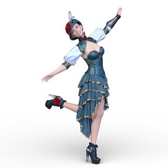 Obraz premium ブルトン帽子を被ったの女性