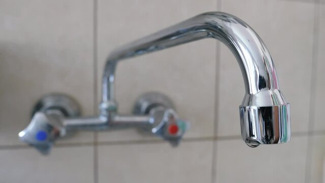 Dripping faucet, waste of water resources