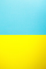 stock photo of ukraine flag in high resolution made of paper. minimalistic ukraine flag