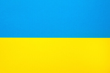 stock photo of ukraine flag in high resolution made of paper. minimalistic ukraine flag