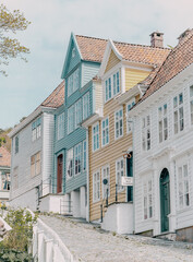 Fototapeta na wymiar Pastel Bergen, Norway